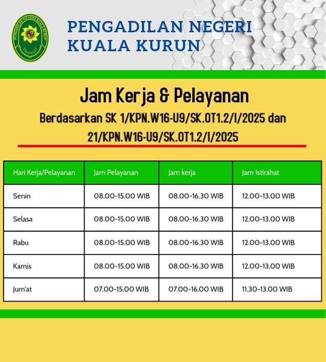 JAM KERJA 2025